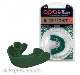 Капа OPRO Junior Bronze UFC Hologram Green (art.002185003)